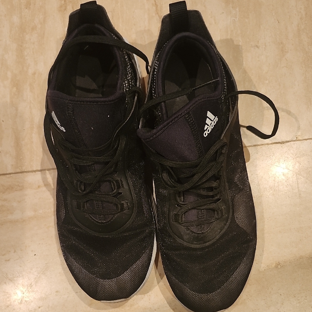 Adidas Black Athletic Shoes with Cushioned Midsole